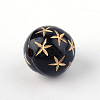 Round Plating Acrylic Beads X-PACR-Q102-197B-2