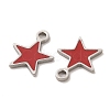 304 Stainless Steel Enamel Pendants STAS-M308-13P-01-2