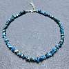 Natural Apatite Chip Beaded Necklaces for Women IW6789-41-1