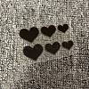 6Pcs 3 Styles Heart PET Waterproof Car Stickers DIY-WH0349-229D-1