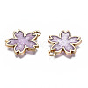 Rack Plating Alloy Epoxy Resin Pendants PALLOY-T083-02D-3