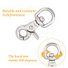 2Pcs Stainless Steel Swivel Clasps STAS-DC0015-60-6