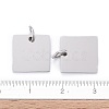 Anti-Tarnish 304 Stainless Steel Stamping Blank Tag Charms STAS-I311-28P-4