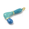 Brass Enamel Pendants KK-E093-03G-L-2