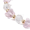 Glass Beads Stretch Bracelets BJEW-JB11414-01-3