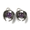 Bat Natural Amethyst Pendants G-F766-03AS-08-1