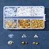 6 Styles Brass Bullet Clutch Bullet Clutch Earring Backs with Pad FIND-FS0003-08G-8