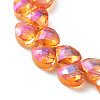 Electroplate Triangle Glass Beads Strands EGLA-A036-11A-FR03-3