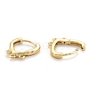 Brass Huggie Hoop Earring Findings EJEW-O107-02G-2