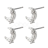 SHEGRACE Brass Micro Pave Cubic Zirconia Stud Earrings XGRQ4N777-703P-1