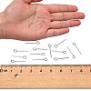 Tarnish Resistant 304 Stainless Steel Eye Pin X-STAS-R045-15mm-2