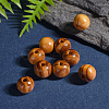 Original Color Natural Wood Beads TB611Y-10mm-LF-5