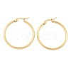 Ion Plating(IP) 304 Stainless Steel Hoop Earrings X-EJEW-N0016-11G-E-2