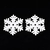 Christmas Theme Spray Painted Wood Pendants WOOD-N005-32-1
