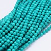 Natural Magnesite Round Bead Strands TURQ-E022-38B-6mm-1