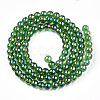 Electroplate Transparent Glass Beads Strands GLAA-T032-T4mm-AB07-3