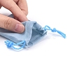 Velvet Cloth Drawstring Bags X-TP-C001-70X90mm-3-3