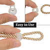 50Pcs PP Plastic Iron Spring Cord Locks KY-CN0002-36A-6