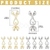 4Pcs Locking Double Brass Bead Tips KK-YW0004-62P-3