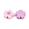80Pcs Spray Painted Natural Maple Wood Beads WOOD-YW0001-41-3