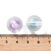 UV Plating Iridescent Transparent Acrylic Bead in Bead OACR-H112-08A-3