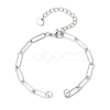 304 Stainless Steel Paperclip Chain Bracelet Making AJEW-JB01583-2