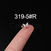 316L Surgical Stainless Steel Clear Cubic Zirconia Cartilage Earrings WG107EC-09-1