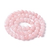 Natural White Jade Imitation Pink Opal Beads Strands G-I299-F05-6mm-2