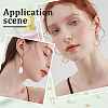 80Pcs 2 Style 304 Stainless Steel Stud Earring Findings STAS-SC0008-53-5