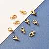 Brass Lobster Claw Clasps KK-F824-104B-G-4