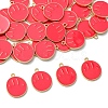 35Pcs Alloy Enamel Pendants ENAM-YW0008-01F-1