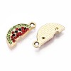 Alloy Rhinestone Pendants PALLOY-T090-59KCG-2