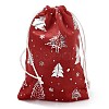 Silver Stamping Christmas Velvet Storage Bags ABAG-Q053-01A-03C-2