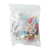 DIY Acrylic Disc Tassel Keychain Making Kits DIY-FS0006-01A-2