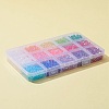 4200Pcs 15 Colors Bicone AB Color Plated Eco-Friendly Transparent Acrylic Beads TACR-FS0001-25-3