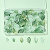 120Pcs 6 Styles Dyed & Heated Glass Pendants GLAA-FS0002-24-7
