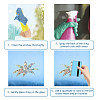 Waterproof PVC Colored Laser Stained Window Film Adhesive Stickers DIY-WH0256-083-3