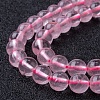 Natural Rose Quartz Bead Strands X-G-R173-8mm-04-3