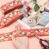 Ethnic Style Polyester Ribbons OCOR-WH0079-65B-3