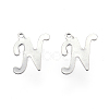 Tarnish Resistant 304 Stainless Steel Letter Charms STAS-F039-01N-P-1
