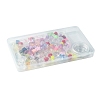 106Pcs 11 Styles Transparent Mixed Colors Acrylic Beads with Strong Stretchy Beading Elastic Thread OACR-FS0001-60-6
