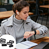 30Pcs 3 Styles Rectangle Silicone Retainer Buckle Holder Watchbands Retaining Hoop Replacement Watch Strap Clasp FIND-CN0002-39A-4