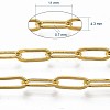 Brass Paperclip Chains CHC-S008-001B-G-6