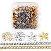 DIY 1.8m 2 Colors Vacuum Plated 304 Stainless Steel Twisted Chain Curb Chains Necklace Making Kits DIY-FS0001-25-1