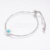 Long-Lasting Plated Adjustable Brass Slider Bracelets BJEW-P165-15E-1