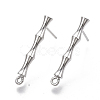 Brass Stud Earring Findings KK-N230-08P-NF-1