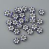 Alloy Montana Rhinestone European Beads X-CPDL-H999-17-7