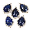 Dyed Natural Lapis Lazuli Faceted Teardrop Links G-B126-03G-08-1