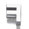 Alloy Letter Slide Charms RB-F034-01F-P-RS-2