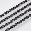 304 Stainless Steel Rhinestone Strass Chains STAS-T055-01P-2